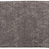 Floorpassion Velours Grau geometrisch Teppich - Romain 23 - Grau