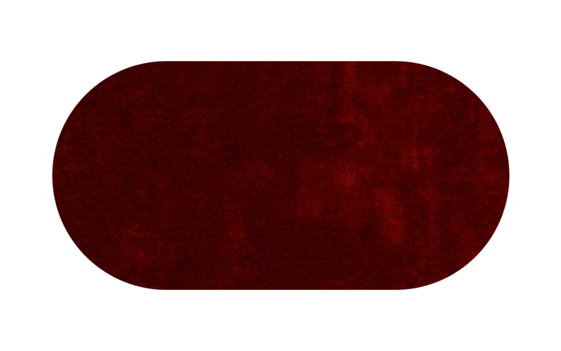Hochflor Teppich Ross 44 Mix Rot - Oval