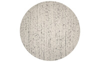 Beach Life 20 - Runder Wollteppich in Hell-Weiß
