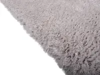Lima 21 - Runder Hochflorteppich in Silber