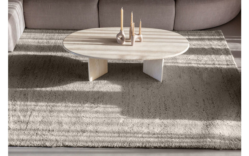 Amerie 16 – Hochflor Teppich in Taupe