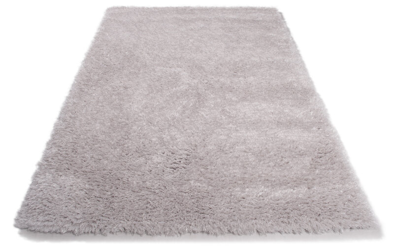 Lima 21 - Hochflorteppich in Silber