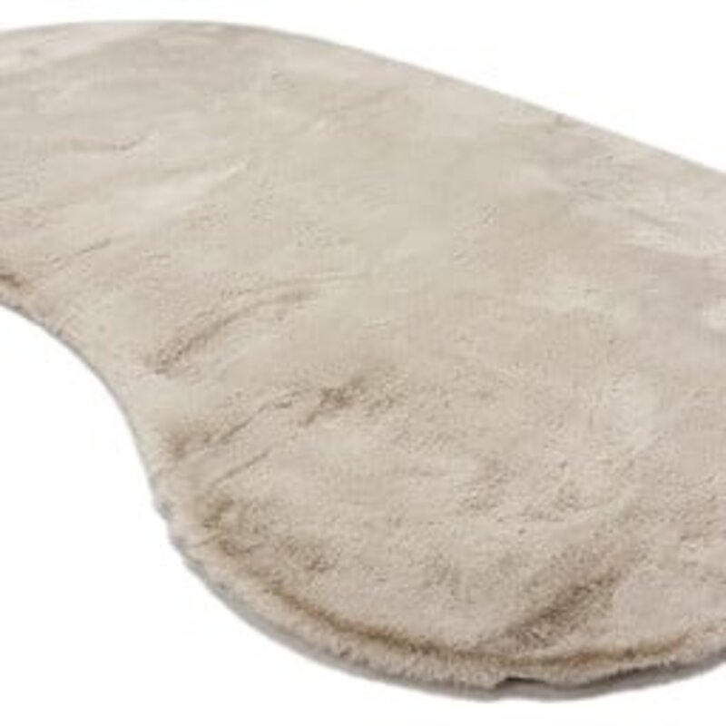 Hampton Ecru 10 - Hochflorteppich in organischer Form