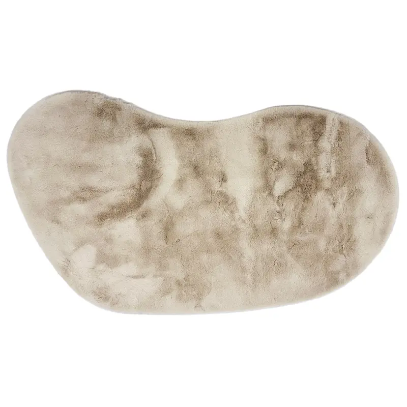 Hampton Ecru 10 - Hochflorteppich in organischer Form