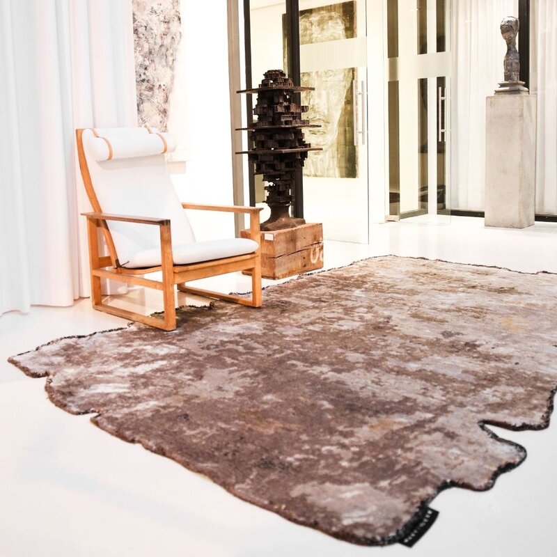 Mart Visser Amorf 17 - authentischer Teppich in Grau/Beige-Mischung