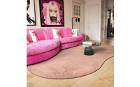 Teppich in organischer Form in Soft Pink - Lunar 41