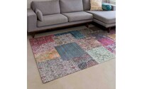 Flint 99 – Bunter Patchwork-Teppich in mehrfarbiger Komposition