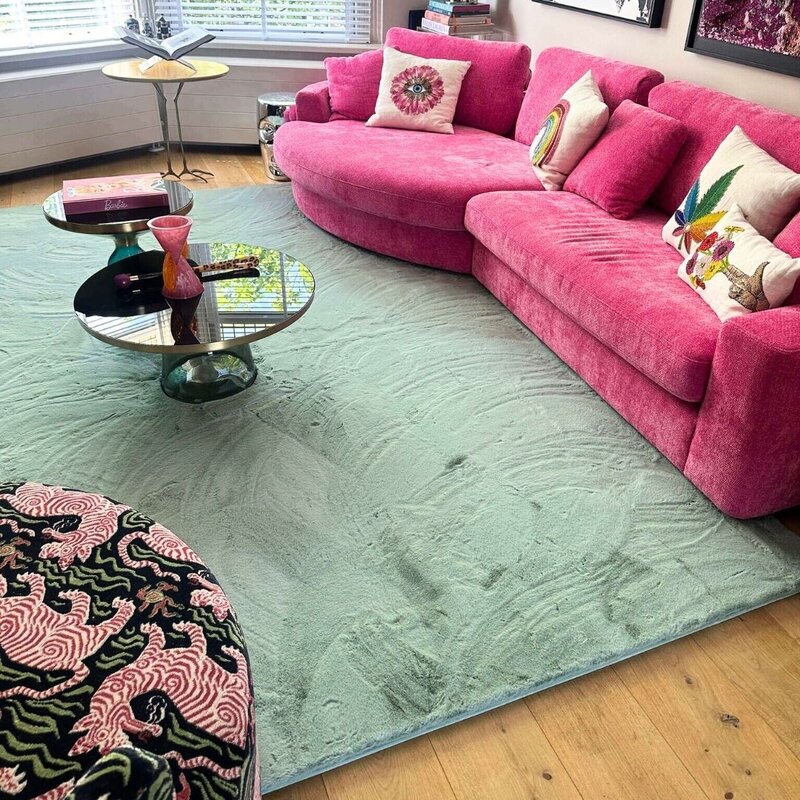 Fay Soft - Superweicher Teppich in Minzgrün