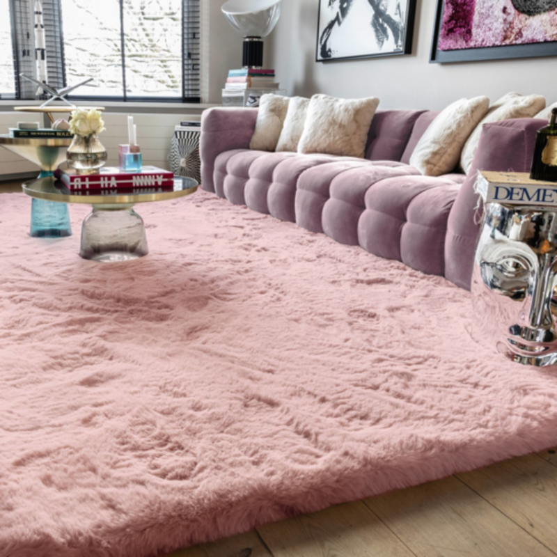Hampton Soft Pink - Premium Hochflor Teppich