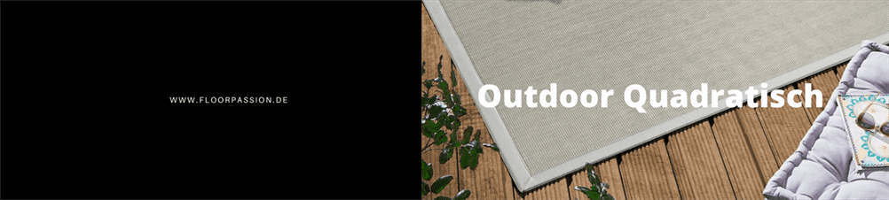 Quadratische Outdoor Teppiche