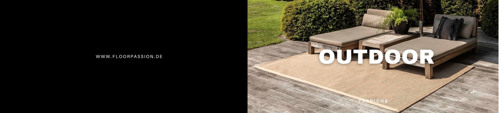 Outdoor Teppiche in beige
