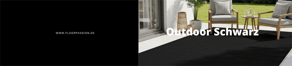 Outdoor Teppiche in schwarz