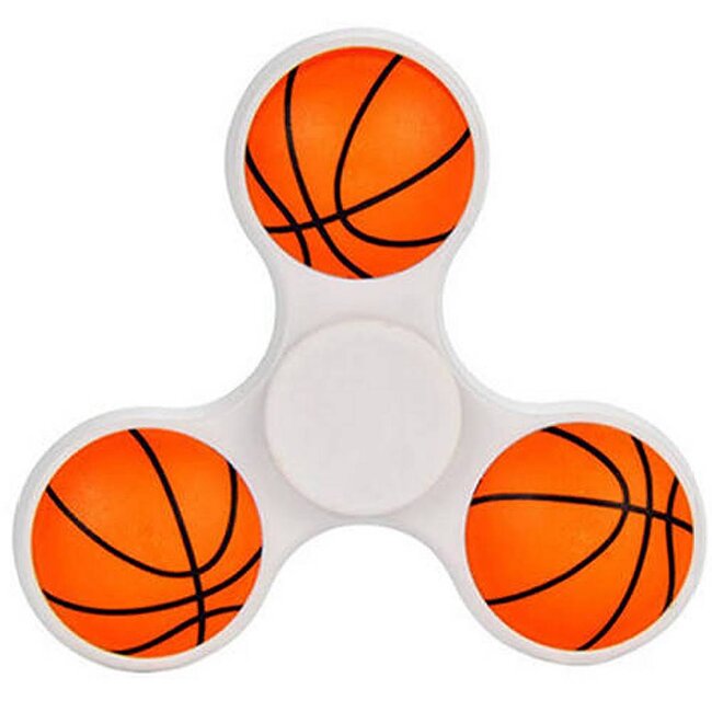 Fidget Spinner 3D Basketbal in White