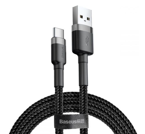 Baseus Baseus Câble USB Type-C 2M Noir+Gris