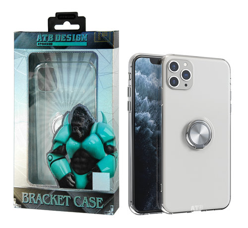 Atouchbo Atouchbo iPhone 11 Pro Case Transparent with Ring and Magnet