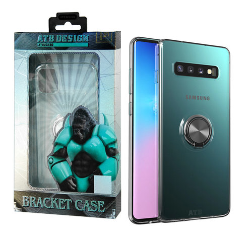 Atouchbo Atouchbo Samsung S10 Plus Case Transparent with Ring and Magnet