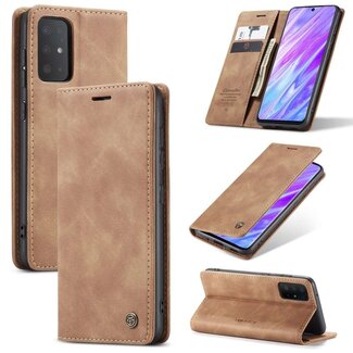 CaseMe Retro Wallet Slim voor S20 Plus Licht Bruin