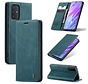 CaseMe Samsung S20 Hulle Blau - Retro Wallet Slim | Staufächer | Magnetisch | Ständer