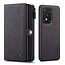 CaseMe Multi Wallet Samsung S20 Ultra hoesje zwart - Wallet - ruimte voor 10+ pasjes - extra ritsvak