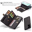 CaseMe Multi Wallet Samsung S20 Plus hoesje zwart - Wallet - ruimte voor 10+ pasjes - extra ritsvak