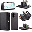 CaseMe Samsung S20 Plus Case Black - Multi Wallet Case | Storage Compartments | Magnetic | Kickstand