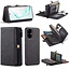 CaseMe Samsung S20 Plus Hulle Schwartz - Multi Wallet Case | Staufächer | Magnetisch | Ständer