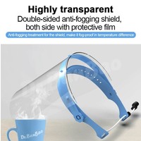Spatscherm - Face Shield - Spatmasker - Houder met 10 schermen