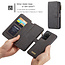 CaseMe Samsung S20 Ultra Cover Noir - 2 in 1 Zipper Wallet | Compartiments de rangement | Magnétique | béquille