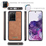 CaseMe Samsung S20 Ultra Cover Marron - 2 in 1 Zipper Wallet