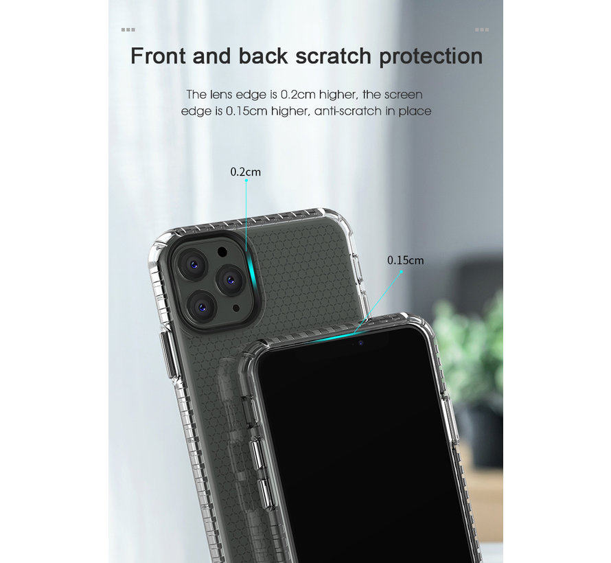 Atouchbo Armor Case Samsung S20 Ultra hoesje transparant - Honeycomb