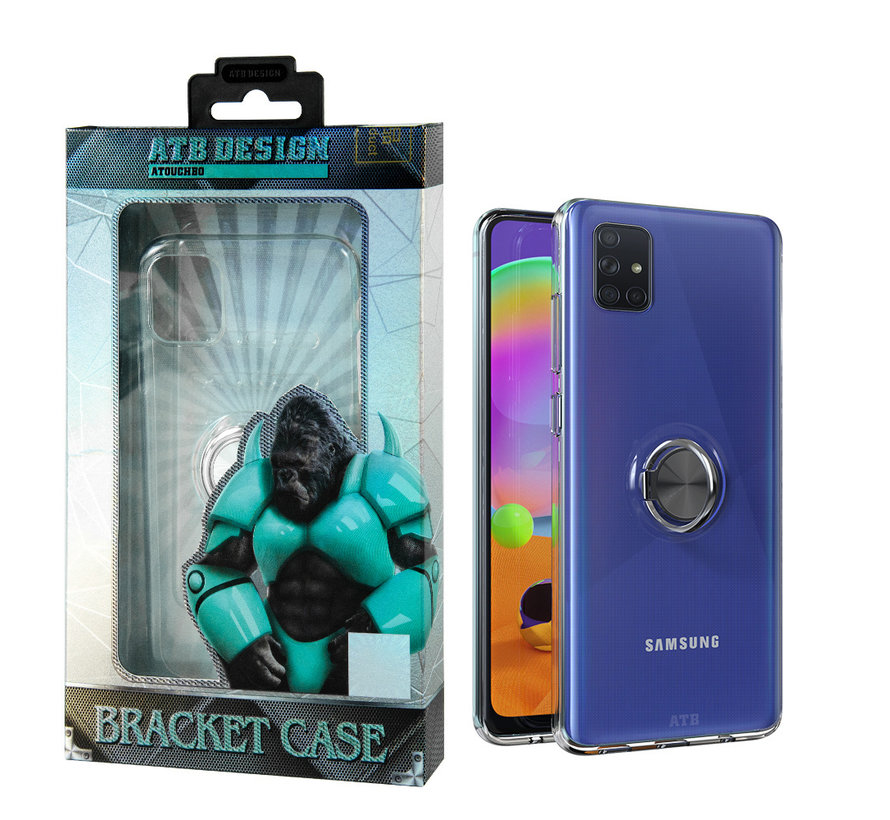 Atouchbo Bracket Case Samsung A31 hoesje transparant