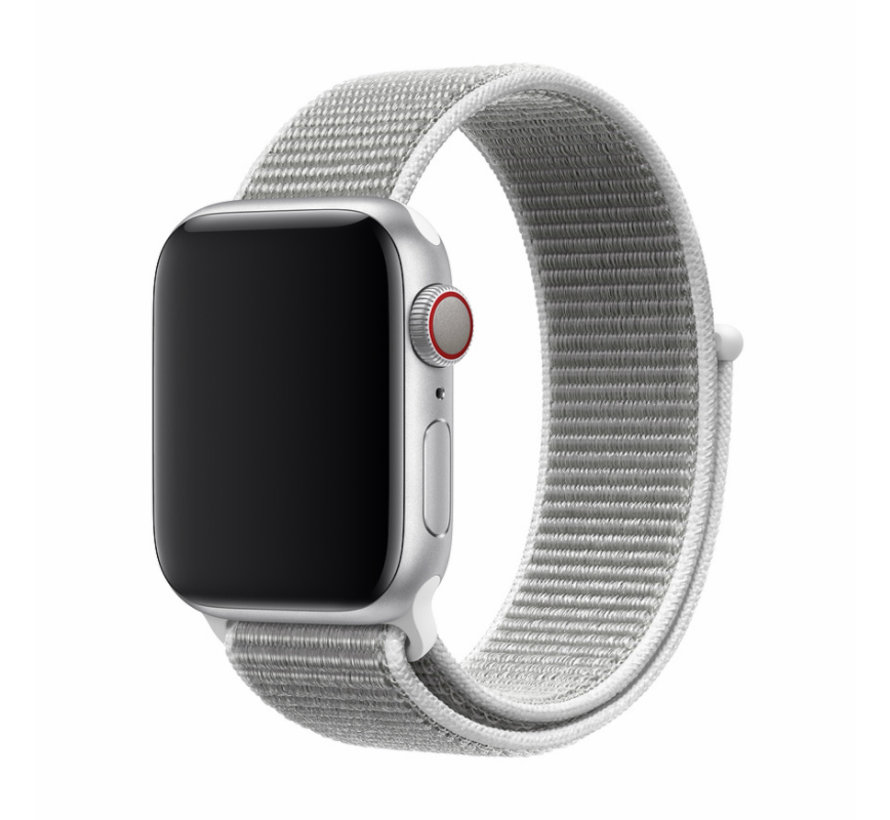 Devia Nylon Apple Watch Armband grau - Passend für Apple Watch 7 Serie (45mm)