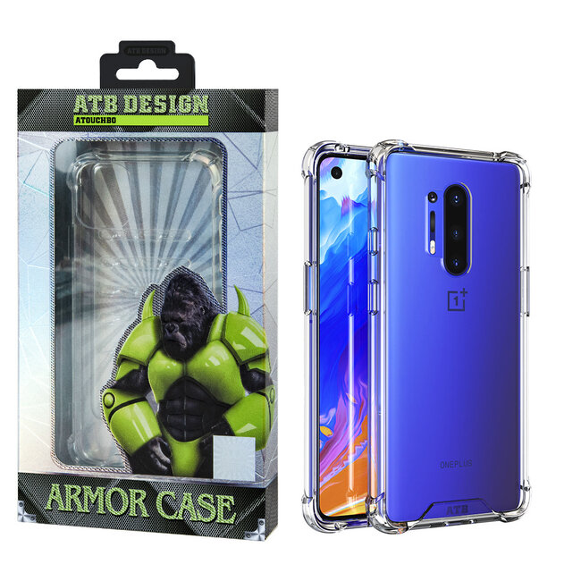 Atouchbo Armor Case OnePlus 8 hoesje transparant