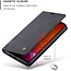 CaseMe  iPhone 12 Pro Max Case Black 6.7 inch - Retro Wallet Slim -  Wallet Protective Case - Soft Leather - 360° Protection - Kickstand Phone Holder - 2 Card Holder - Bill Slot