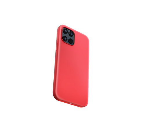 Devia Devia Nature iPhone 12 Mini hoesje rood - BackCover - verhoging voor camera