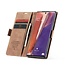 CaseMe Étui Samsung Note 20 Marron Clair - Portefeuille Rétro Slim - Étui De Protection Portefeuille - Cuir Souple - Protection 360° - Support Téléphone Béquille - 2 Porte Cartes - Emplacement Bill Money