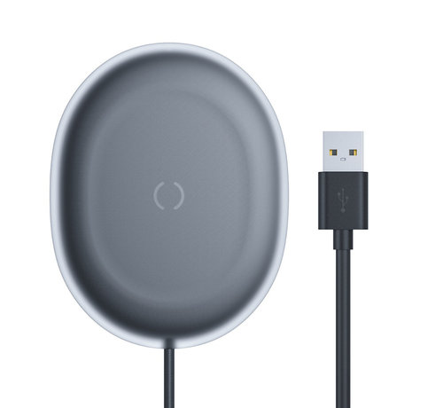 Baseus Baseus Jelly Wireless charger pad grijs inclusief 1.2 meter USB C kabel - 15W - geschikt voor iPhone Samsung en Android