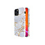 Kingxbar  iPhone 12 Pro Max hoesje marmer wit - BackCover - anti bacterieel - Crystals from Swarovski