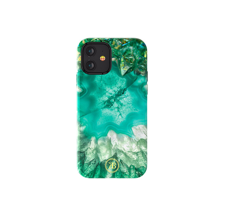 KingxbariPhone 12/12 Pro Case Green Marble Crystal