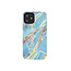 Kingxbar iPhone 12 Mini Case Blue Gold - Marble