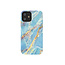 Kingxbar iPhone 12/12 Pro Case Blue Gold - Marble
