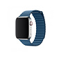 Devia Kunstleder Apple Watch bandje blauw - Geschikt voor Apple Watch 7 series (41mm)