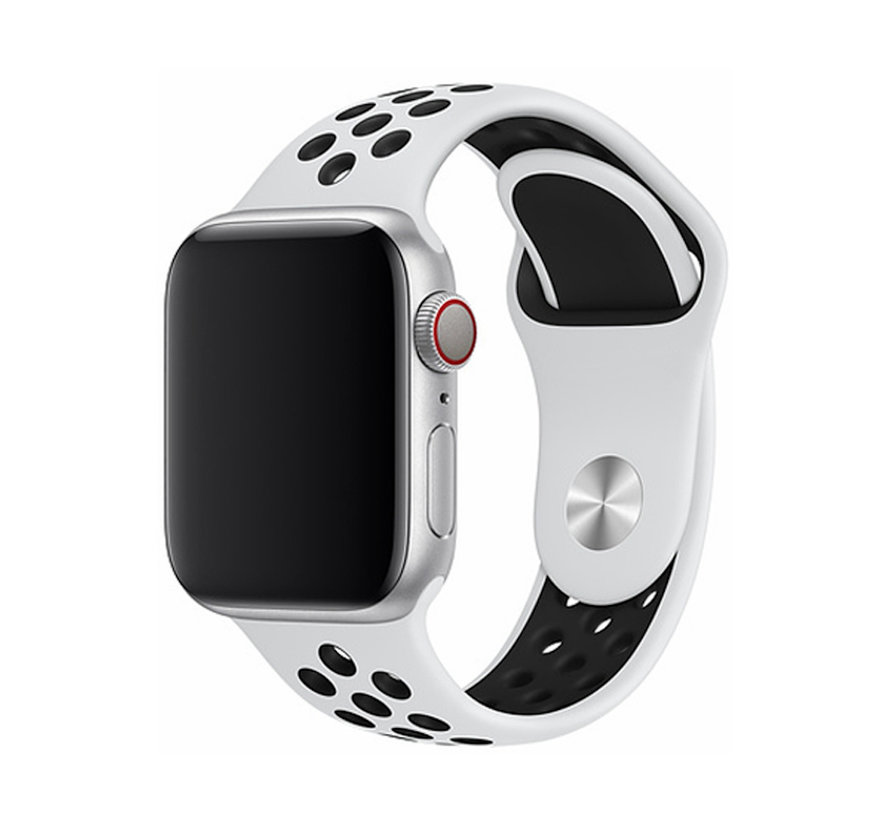 Devia Sport Deluxe Apple Watch band blanc - Convient pour Apple Watch série 7/8 (41mm)