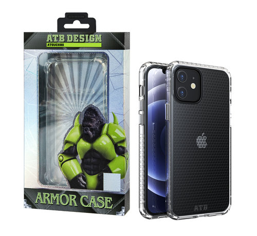 Atouchbo Atouchbo iPhone 12 Mini Hulle transparent - HoneyComb