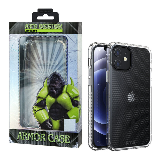 Atouchbo Coque iPhone 12 Mini Transparente - HoneyComb