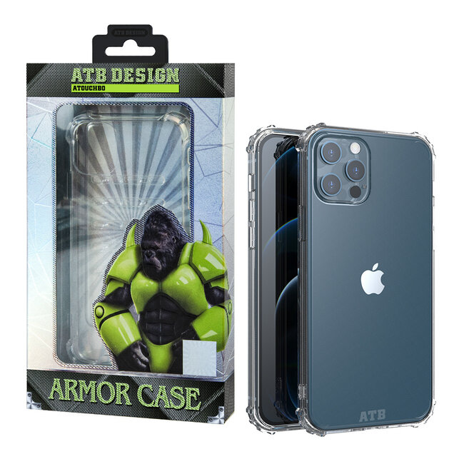 Atouchbo Armor Case iPhone 12 Mini hoesje transparant - Military