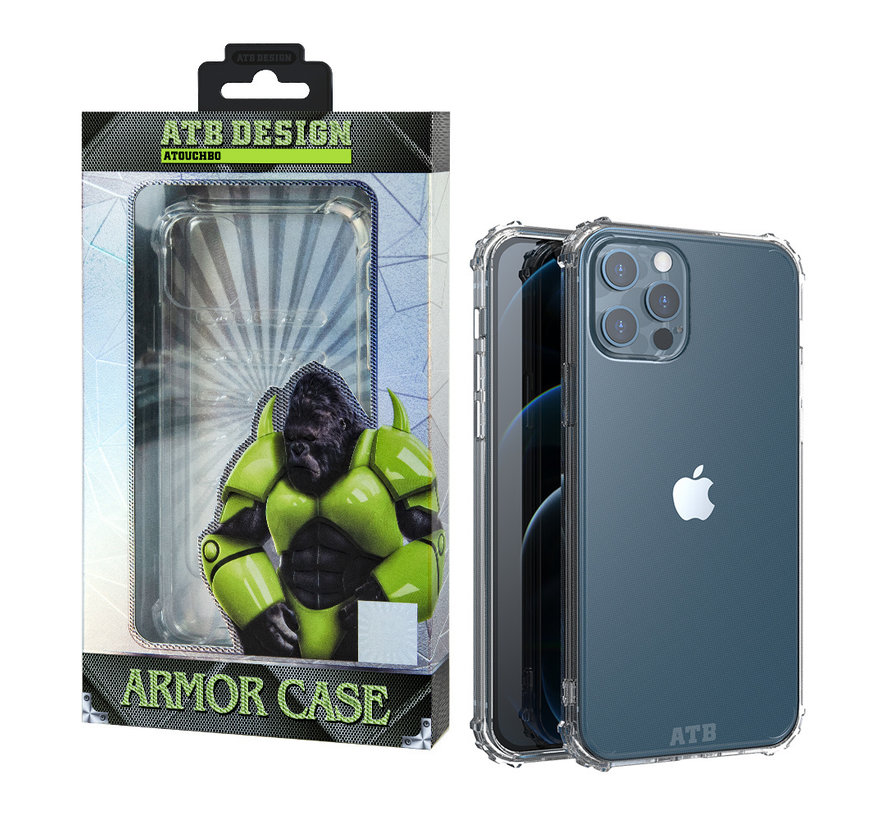 Atouchbo Armor Case iPhone 12 Mini hoesje transparant - Military