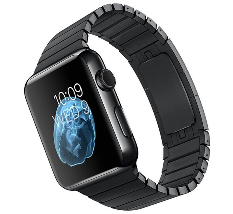 Devia Metal link Bracelet Apple Watch noir - Convient pour Apple Watch série 7 (41mm)