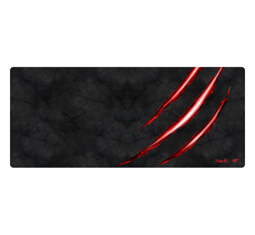 Havit XXL Gaming Muismat Groot Zwart + Rood - 700 x 300 x 3mm