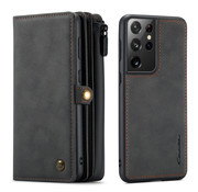 CaseMe CaseMe Samsung S21  Ultra Cover Black - Multi Wallet